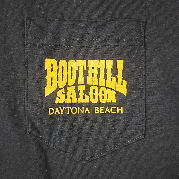 Vintage 2001 Boot Hill Saloon Bike Week Shirt Mens Black XL 60th Daytona Beach - Picture 4 of 7
